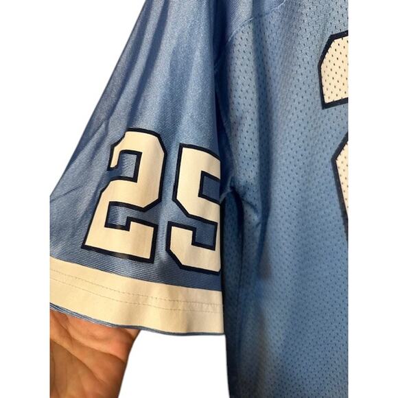 Nike Baby Blue North Carolina #25 Tar Heels Short Sleeve Jersey Men Sz XL - Picture 6 of 9